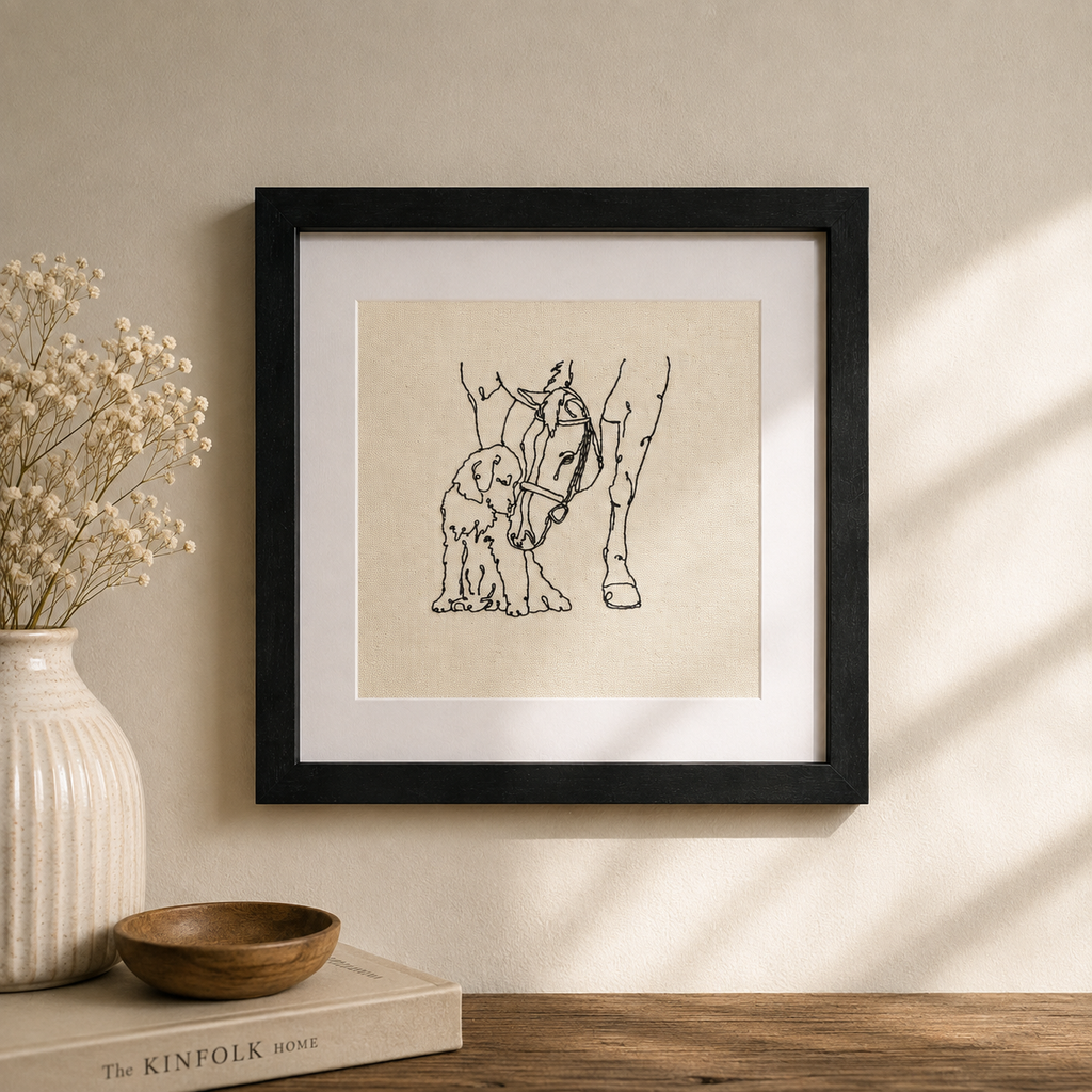 A Pet Portrait Frame – Custom Pet Portrait from Your Photo