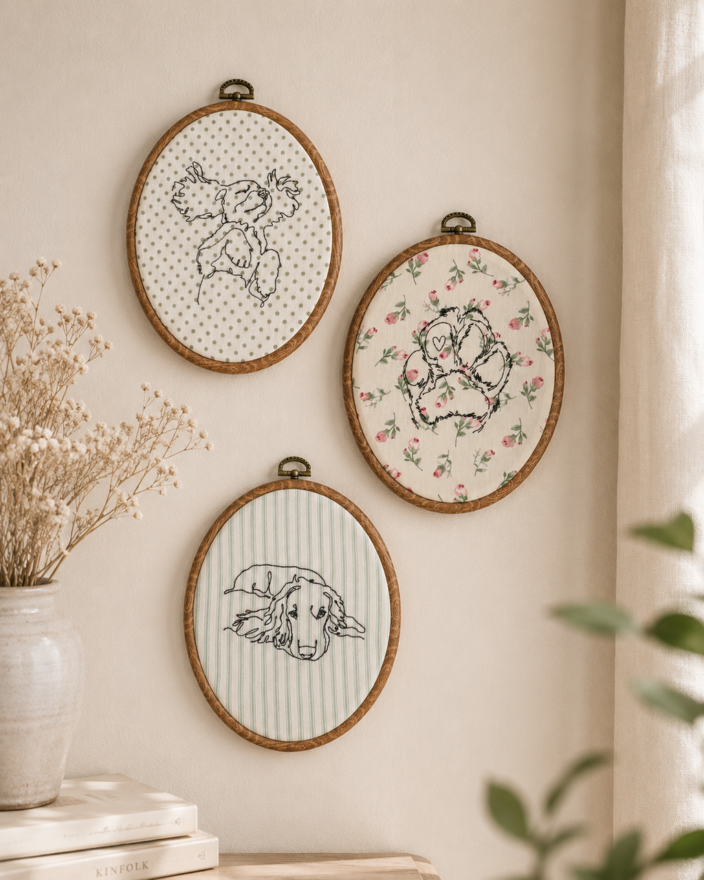 A Personalised Pet Photo Embroidery Hoop
