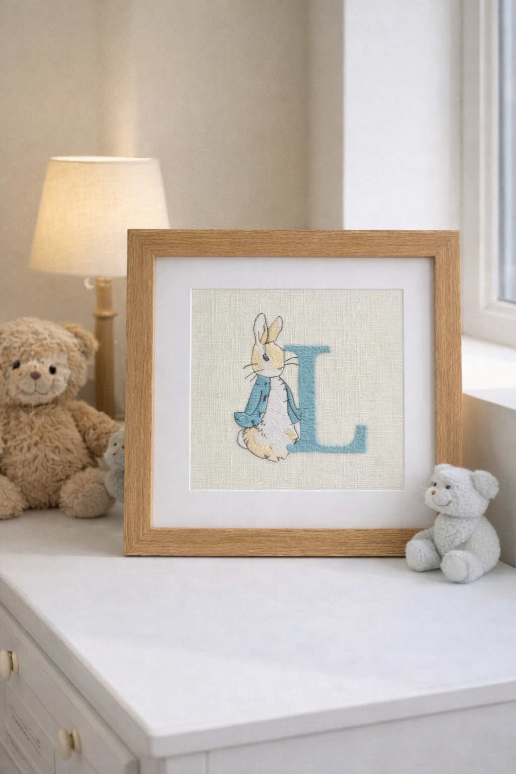 Personalised Embroidered Nursery Wall Art – Custom Baby & Children’s Room Decor