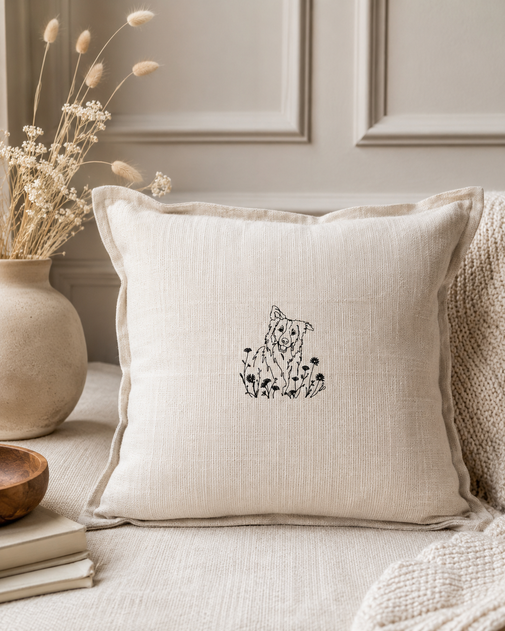 A Personalised Pet portrait Cushion
