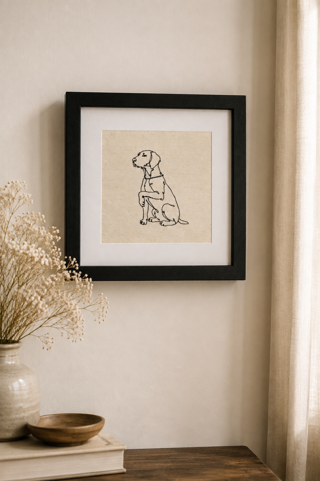 A Pet Portrait Frame – Custom Pet Portrait from Your Photo