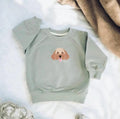 Personalised Cavapoo Baby Sweatshirt - Pear Tree Stitch Studio