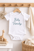 Personalised Embroidered Baby Grow – Custom Baby Name Bodysuit, Personalised Newborn Outfit, Baby Announcement - Pear Tree Stitch Studio