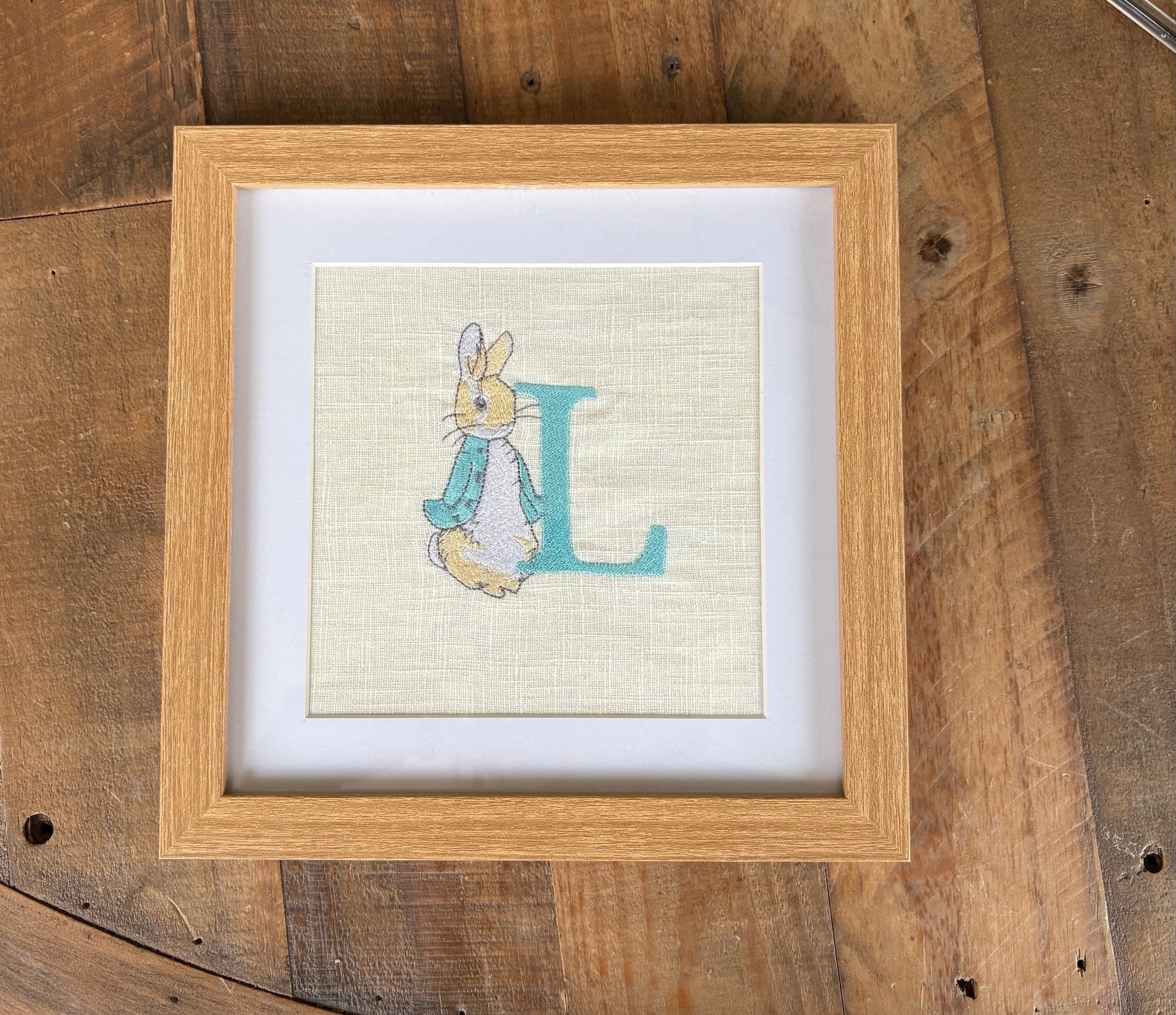 Personalised Embroidered Nursery Wall Art - Pear Tree Stitch Studio