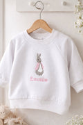 Personalised Flopsy Rabbit Baby Gift - Pear Tree Stitch Studio