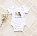 Personalised Labrador Baby Best Friend Bodysuit – Custom Dog Gift for Newborns & Babies - Pear Tree Stitch Studio