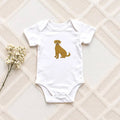 Personalised Labrador Baby Bodysuit – Custom Dog Gift for Newborns & Babies - Pear Tree Stitch Studio